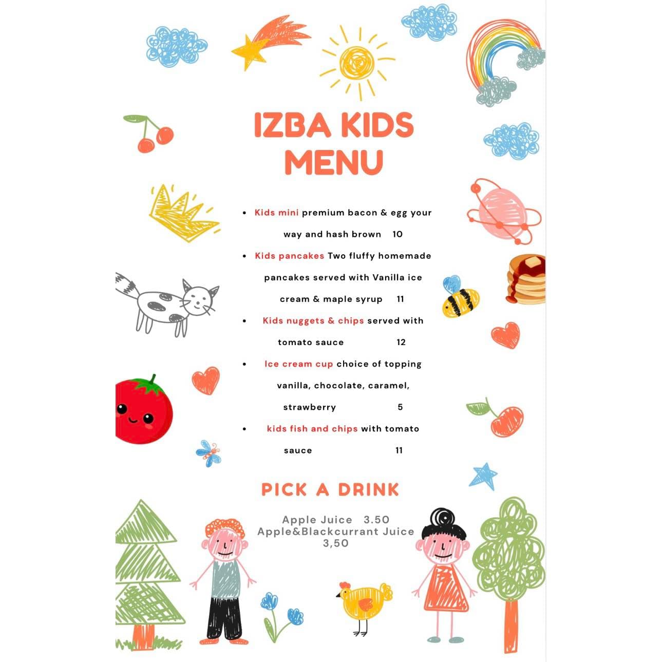 Kids Menu
